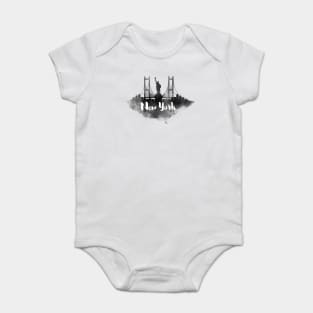 New York watercolor Baby Bodysuit